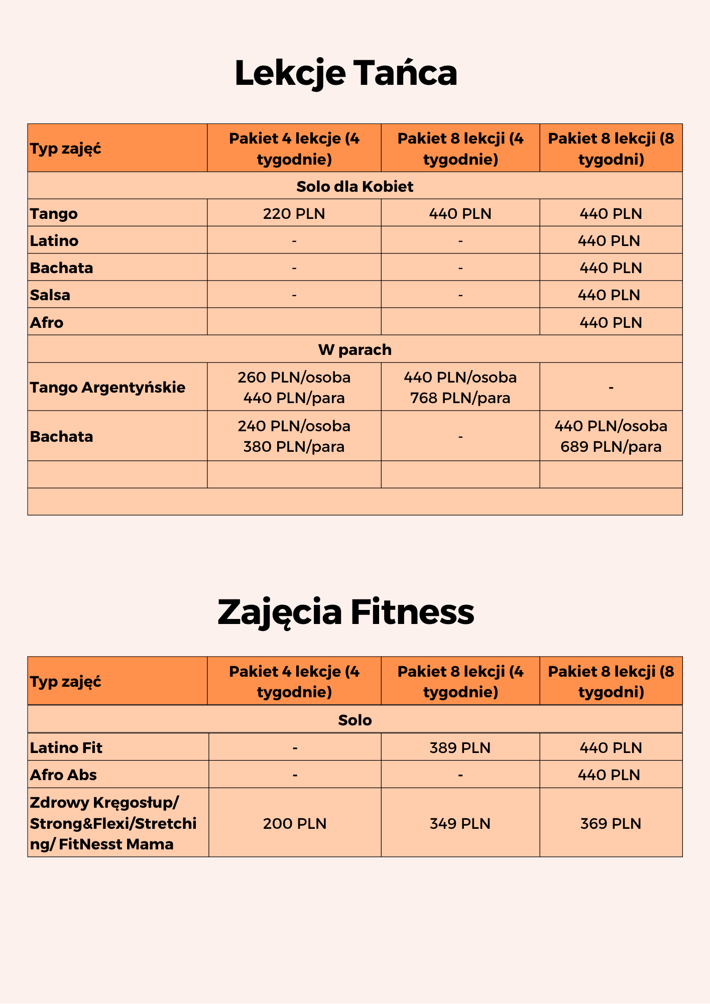 Taniec i Fitness